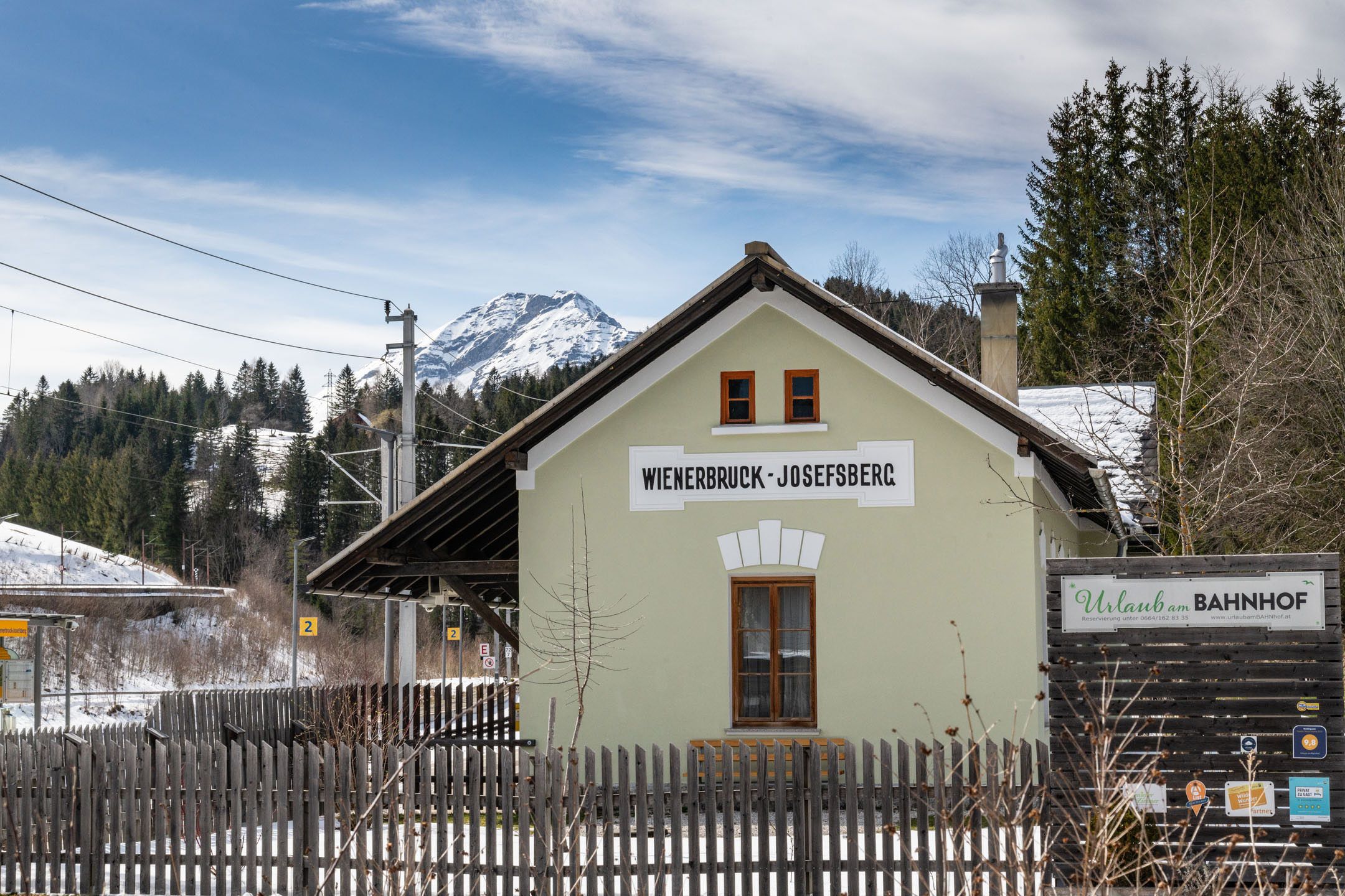 Urlaub am BAHNhof im Winter