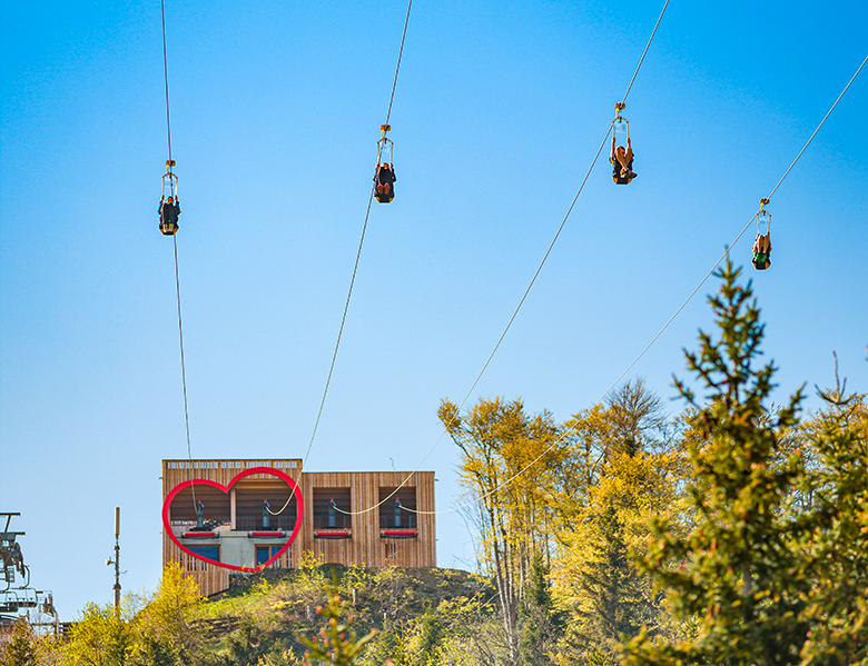 Rasant hinab ins Tal - Zipline Annaberg