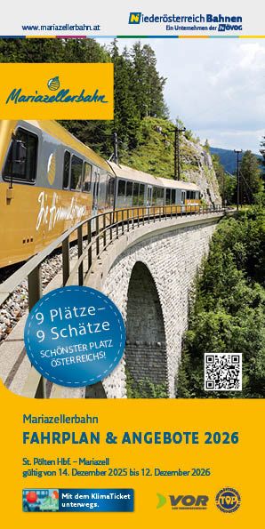Cover des Fahrplanes Mariazellerbahn