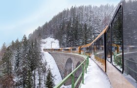 Winterliche Ausblicke im Panoramawagen, &copy; N&Ouml;VOG/Gregory