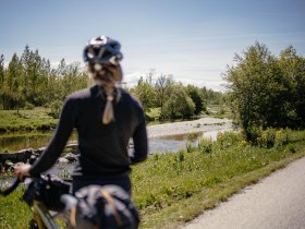 Traisental cycle route, cycling, cycling, about five kilometers before St. P&ouml;lten, Mostviertel, &copy; Nieder&ouml;sterreich Werbung/Franziska Consolati