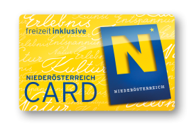 Niederösterreich Card in blau gelb